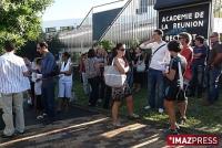 Les professeurs de Deux Canons devant le Rectorat Les professeurs de Deux Canons devant le Rectorat