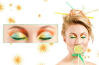 La tendance color block s'essaie aussi au maquillage La tendance color block s'essaie aussi au maquillage