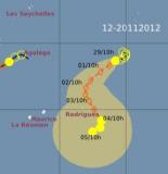 Dépression tropicale 12 à 10h00