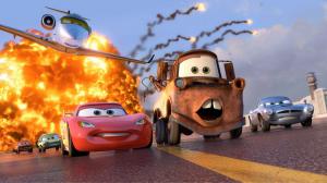 Flash McQueen et Martin - Cars 2  au cinéma en 2011