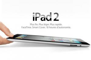 Apple : iPad 2 - L'iPad 2 : plus léger, plus fin et plus rapide