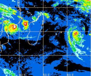 Ethel passera au plus près de la Réunion aujourd'hui et Funso est quasi-stationnaire Ethel passera au plus près de la Réunion aujourd'hui et Funso est quasi-stationnaire