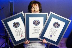 Susan Boyle entre dans le Guinness des Records 2011 - Susan Boyle dans le Guinness des Recors 2011